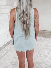 Load image into Gallery viewer, Well Defined Sleeveless Round Neck Top &amp; Shorts Set - Sage Green