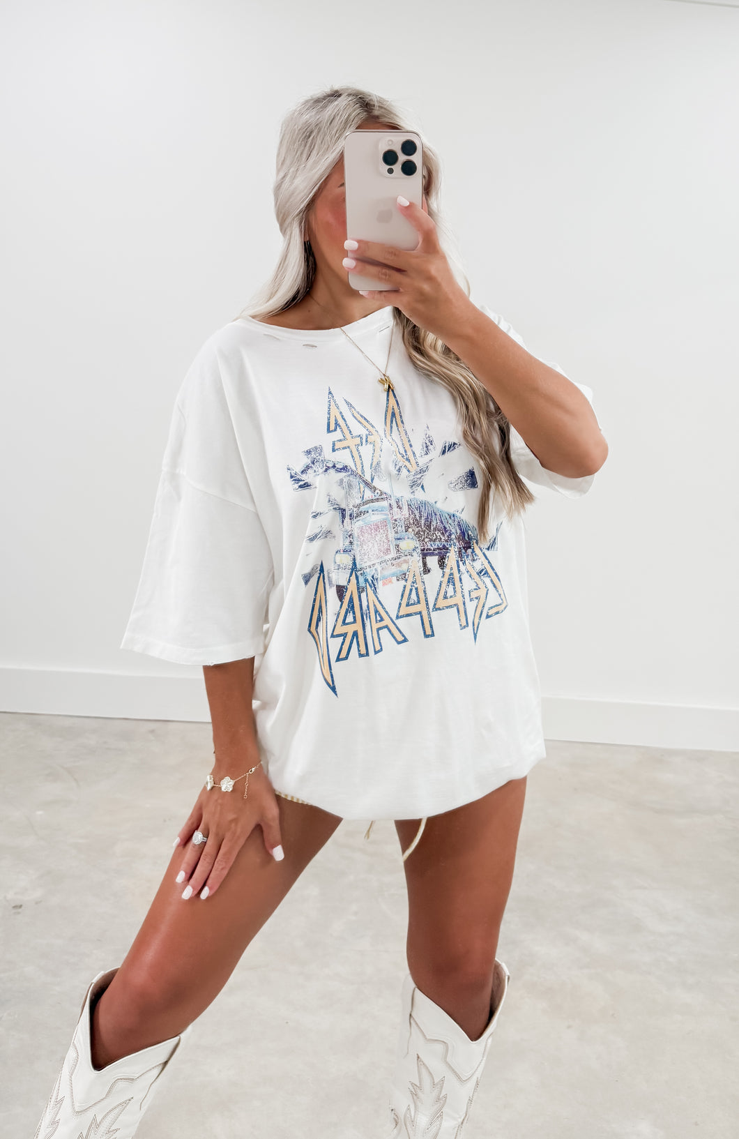 Def Leppard On Through the Night Oversized Tee