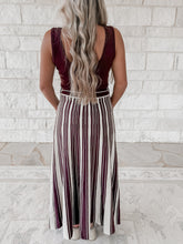 Load image into Gallery viewer, Fell For You Striped Rib Knit Tank Maxi w/ Belt