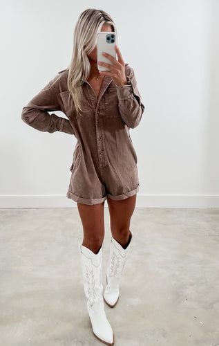 Get Like This Corduroy Romper (ships monday)
