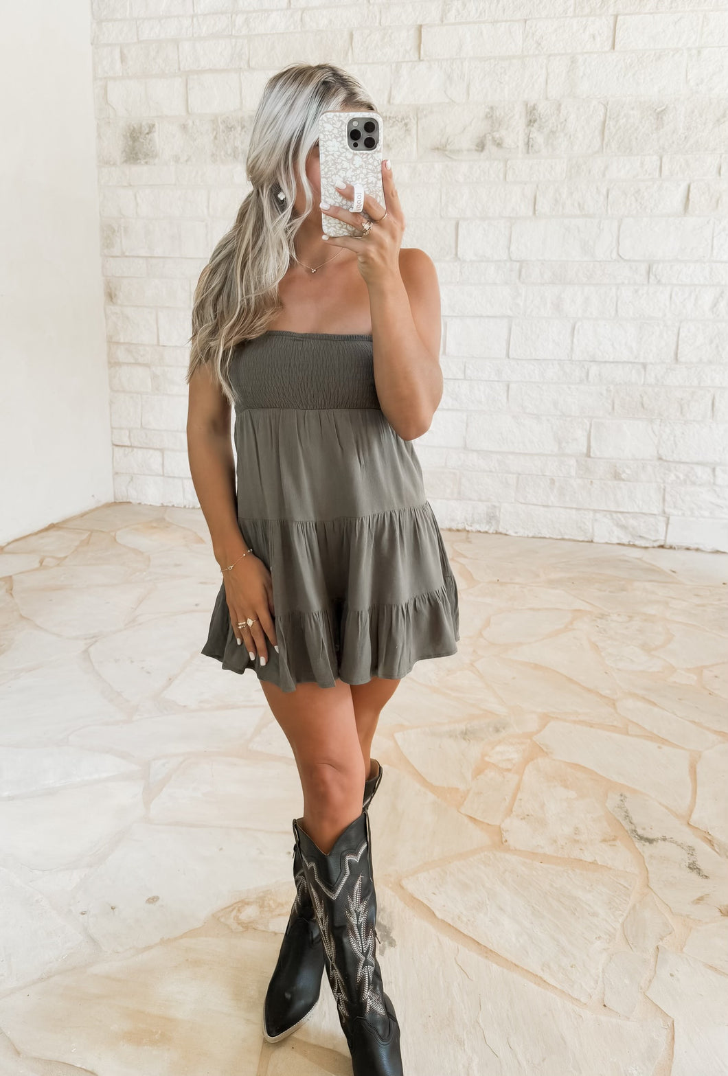 Katy Olive Romper