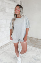 Load image into Gallery viewer, Smooth Strides Acid Washed Short Sleeve Tee &amp; Shorts Set - Sleet