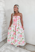 Load image into Gallery viewer, Sweep Me Off My Feet Strapless Floral Midi