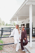 Load image into Gallery viewer, Living In It Sold Knit Hooded Pullover Sweater &amp; Wide Leg Pant Set