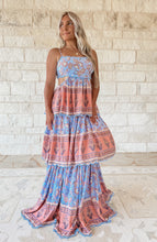 Load image into Gallery viewer, Barbados Night Cutout Tiered Maxi