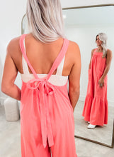 Load image into Gallery viewer, On beach time Coral Jumpsuit