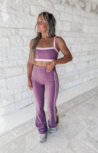 Load image into Gallery viewer, Walk In The Park Contrast Block Sports Bra &amp; Flare Leggings Set