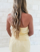 Load image into Gallery viewer, She’s Dangerous Square Neck Halter Top &amp; Mini Low Rise Belted Skirt Set