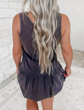 Load image into Gallery viewer, Spinning The Story Sleeveless Deep V Back with Zip Detail Mini Dress