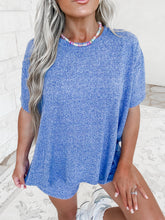 Load image into Gallery viewer, Gigi Melange Short Set - ocean blue