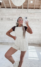 Load image into Gallery viewer, Like We Used To Floral Printed Overall Romper - Taupe