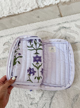 Load image into Gallery viewer, Iris Lavender Luxe Quilted Scalloped Bible Cover