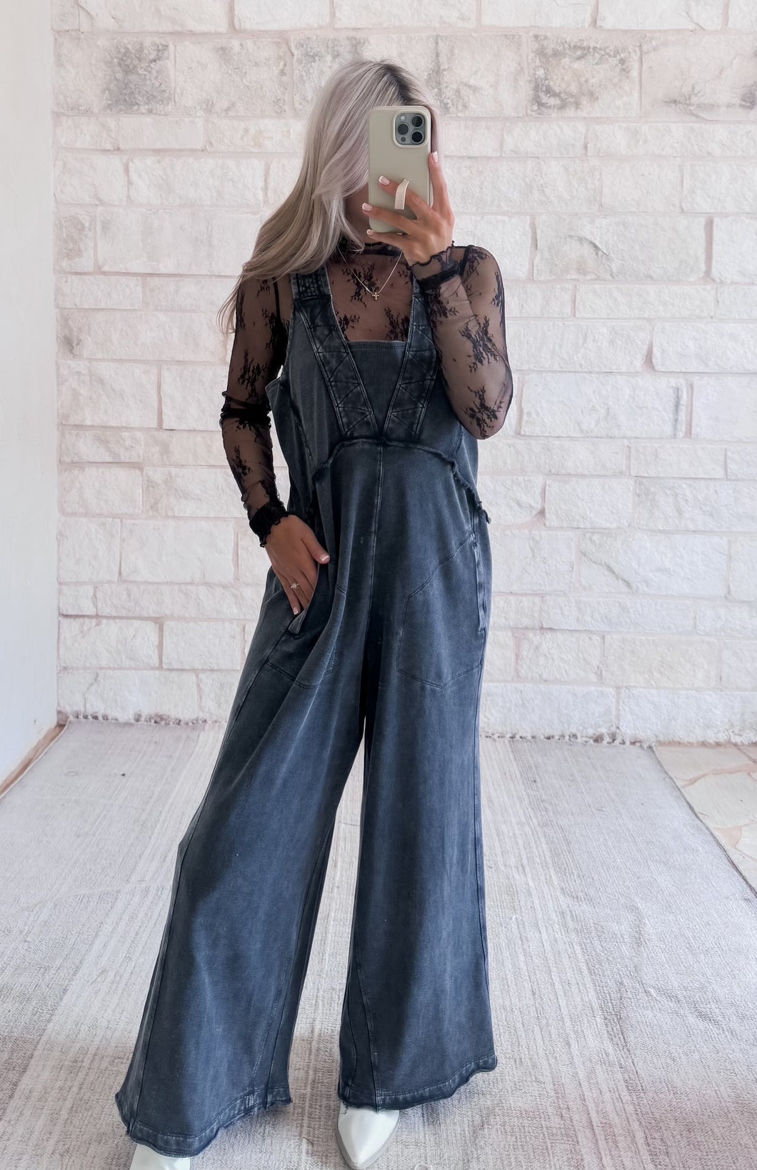 Off The Charts Jumpsuit - Black