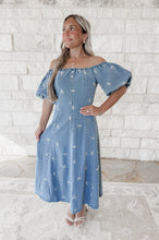 Load image into Gallery viewer, High Standards Embroidered Denim Dress