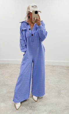 Heather Oversized French Terry Jumpsuit