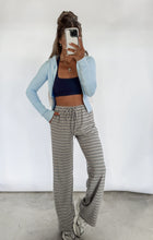 Load image into Gallery viewer, All Day Comfort Mid Waisted Wide Leg Striped Pants