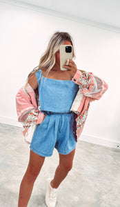 Maddie Denim Short Set