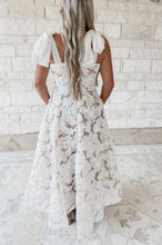 Load image into Gallery viewer, Still The One For You 3D Textured Lace A Line Maxi Dress - Cream (preorder - 2-3 week tat)