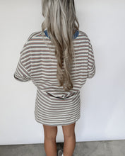 Load image into Gallery viewer, No Reason To Wait Stripe Big Tee Dress - Cream