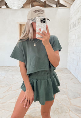 Friday Fit Olive Skort Set