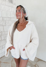 Load image into Gallery viewer, Through The Seasons V Neck Hoodie - Oatmeal