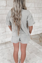Load image into Gallery viewer, Smooth Strides Acid Washed Short Sleeve Tee &amp; Shorts Set - Sleet