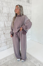Load image into Gallery viewer, Emory Striped Mock Neck Lounge Pant Set