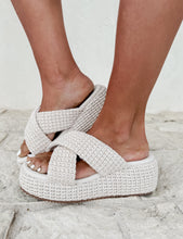 Load image into Gallery viewer, Fresno Natural Platform Sandals