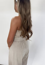 Load image into Gallery viewer, Cocoa Cloud Strapless Acid Wash Jumpsuit - Ash Mocha