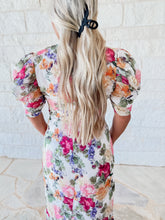 Load image into Gallery viewer, Rita Floral Puff Sleeve Dress