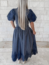 Load image into Gallery viewer, Margot Navy Blouse (FINAL SALE)