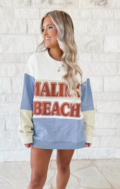 Malibu Beach Oversized Sweatshirt