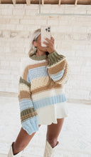 Load image into Gallery viewer, Embrace Today Multi Color Stripe Sweater