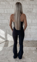 Load image into Gallery viewer, Venice Criss-Cross Sports Bra &amp; Crossover Yoga Pant Set - Black