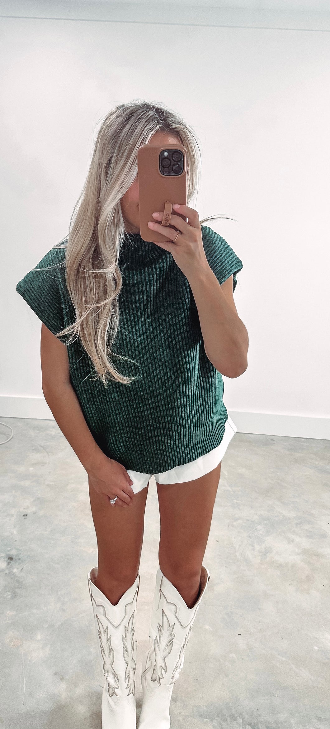 Britt Green Sweater Top