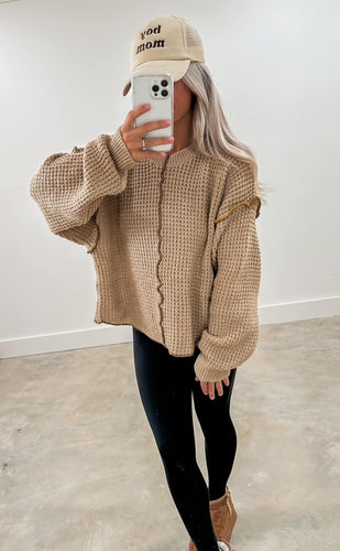 By The Fire Chunky Mocha Sweater