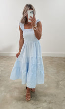 Load image into Gallery viewer, RESTOCK Millie Blue Checkered Midi Dress