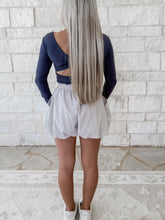 Load image into Gallery viewer, Inclined Walks Twist Back Long Sleeve Active Top - Ash Blue