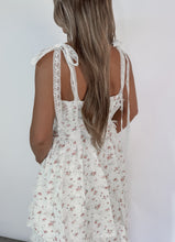 Load image into Gallery viewer, Made To Charm Floral Tiered Midi Dress - Ivory/Pink