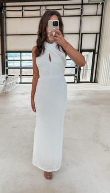 Pure Perfection White Halterneck Maxi