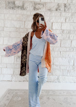 Load image into Gallery viewer, Moonchild Sunday Long Sleeve Floral Printed Berber Sweater Cardigan Top