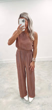 Load image into Gallery viewer, Diva Mode Pleated Bronze Jumpsuit