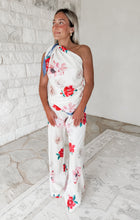 Load image into Gallery viewer, Today’s The Day Satin Floral Scarf Top &amp; Pants Set