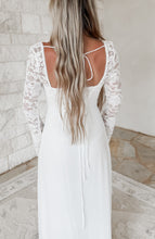 Load image into Gallery viewer, Total Dream Lace Long Sleeve White Maxi