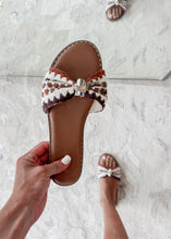 Load image into Gallery viewer, Off The Path Brown Crochet Sandals