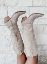 Load image into Gallery viewer, Tess Western Embroidered Pointed Toe Boot - Beige