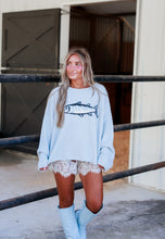 Load image into Gallery viewer, The Catch Knit Sweater Graphic Fish Print Pullover
