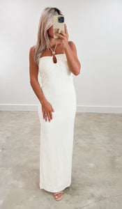 In Greece Cream Knit Maxi (FINAL SALE)