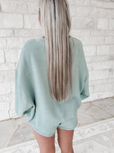 Load image into Gallery viewer, Calm &amp; Cozy Waffle Short Set - Sage Green