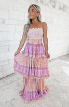 Load image into Gallery viewer, Barbados Night Cutout Tiered Maxi